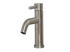 RV Bathroom Metal Vessel Faucet, 6-3/4"with optional deckplate, Brushed Nickel 