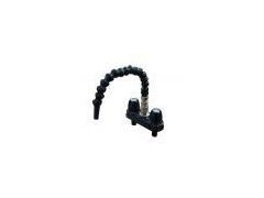 4" Empire RV Quick Disconnect Outside Shower Valve with Flex spout, Black - Retail Clamshell 